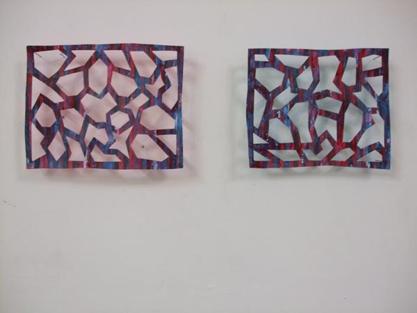 zelfde sjabloon,  andere schijn, 2008, acryl op papier, 20 x